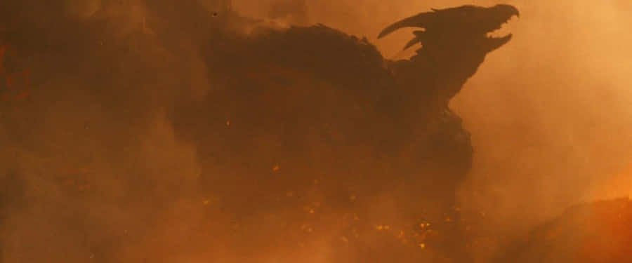 Rodan Emerges From The Destruction Wallpaper