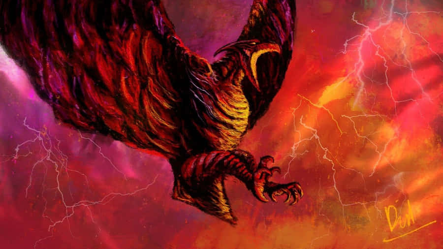 Rodan Takes Flight Wallpaper