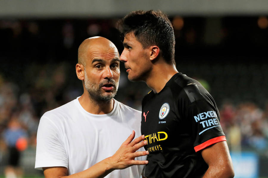 Rodri And Pep Guardiola Wallpaper