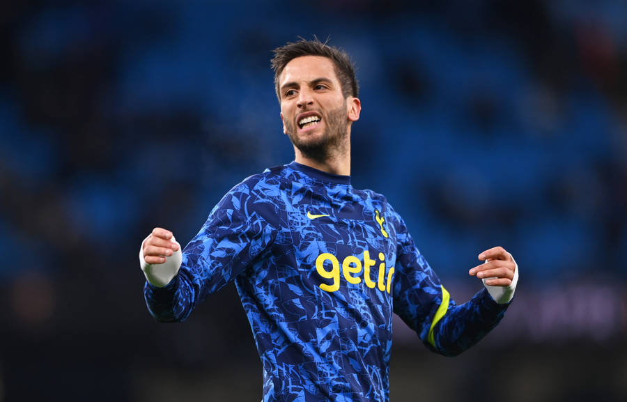 Rodrigo Bentancur In Blue Football Jersey Wallpaper