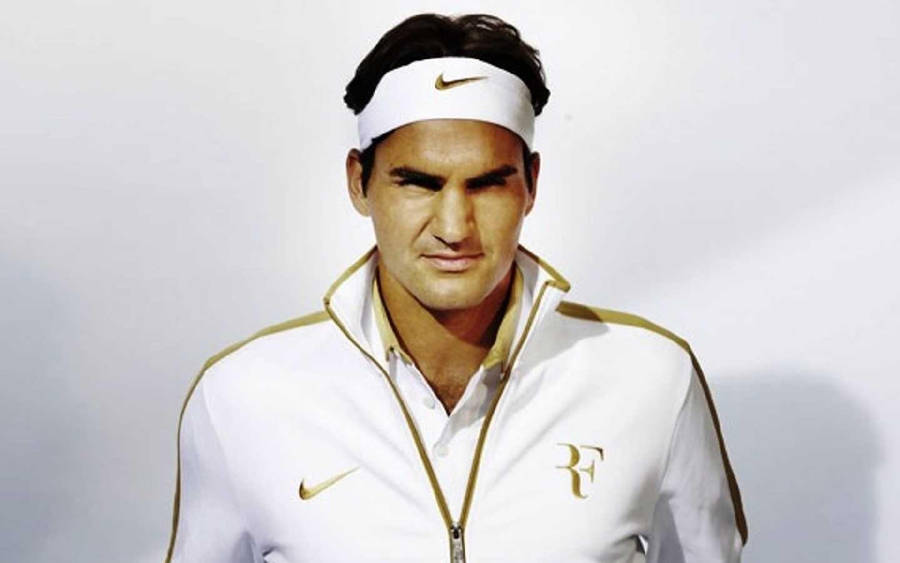 Roger Federer Nike Outfit Logo Wallpaper