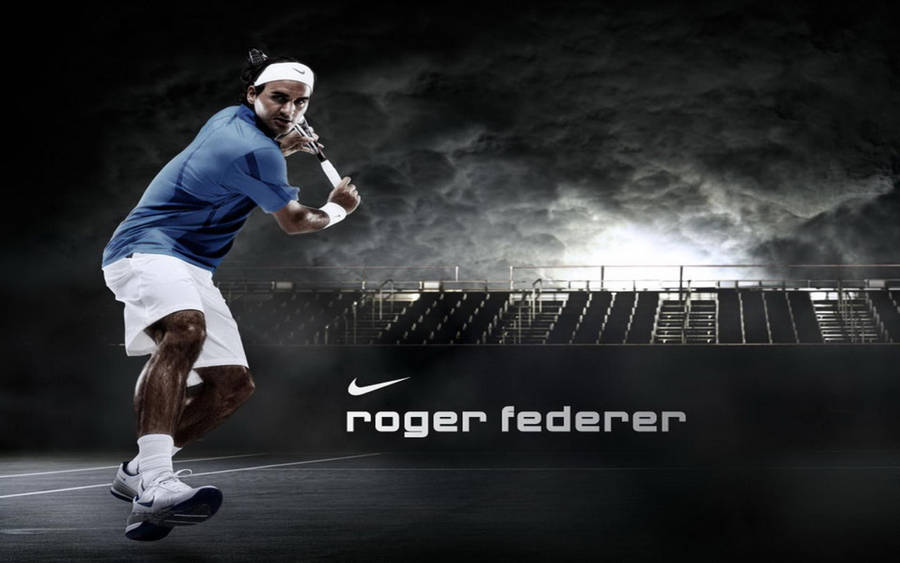 Roger Federer Nike Poster Wallpaper