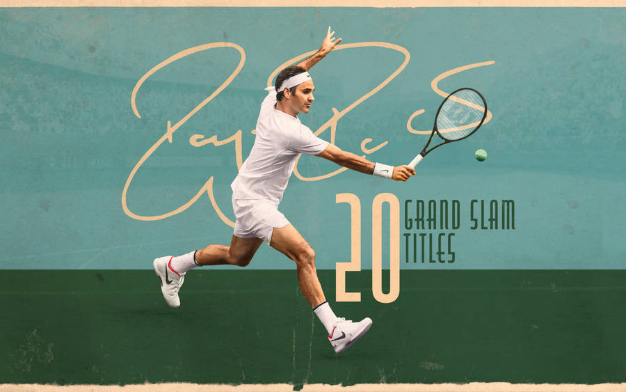 Roger Federer Tennis Autograph Wallpaper