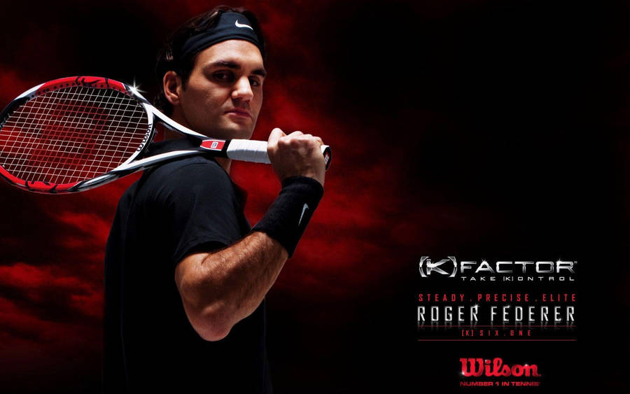 Roger Federer Wilson Factor Tennis Wallpaper