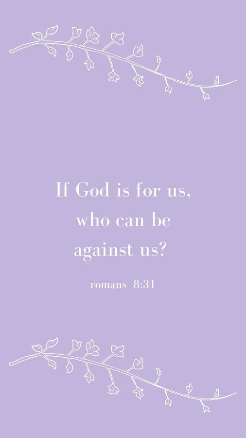 Romans 8:31 Versed Wallpaper