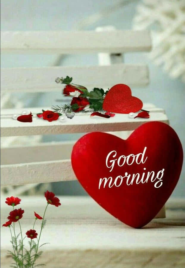 Romantic Heart Good Morning Love Wallpaper