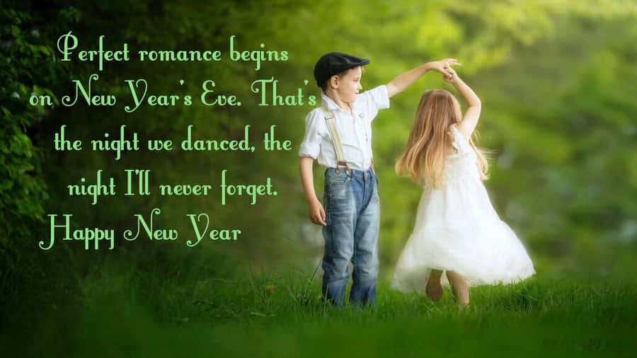 Romantic Kids Dancing Wallpaper