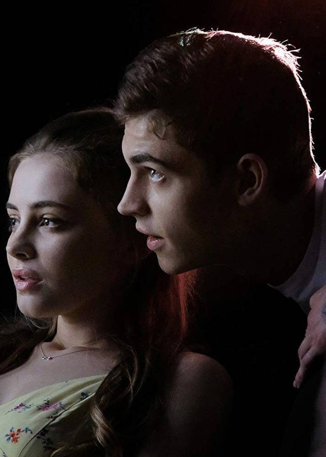 Romantic Moment Between Hardin And Tessa In After Movie Wallpaper