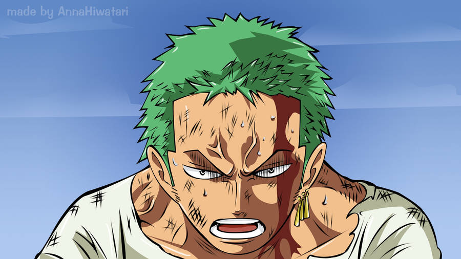 Roronoa Zoro Head Bleeding Wallpaper