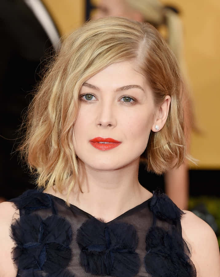 Rosamund Pike At An International Film Event Wallpaper