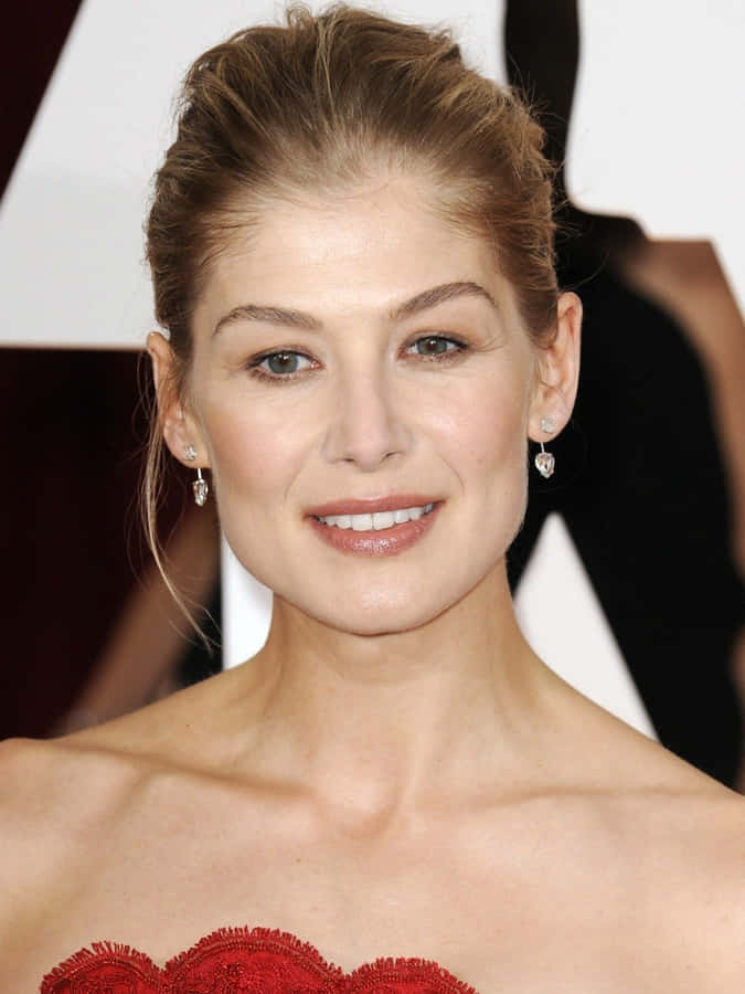 Rosamund Pike Starring In Major Hollywood Film Wallpaper