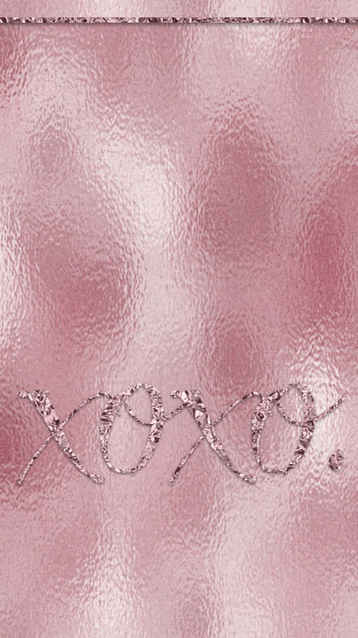 Rose Gold Color Xoxo Wallpaper