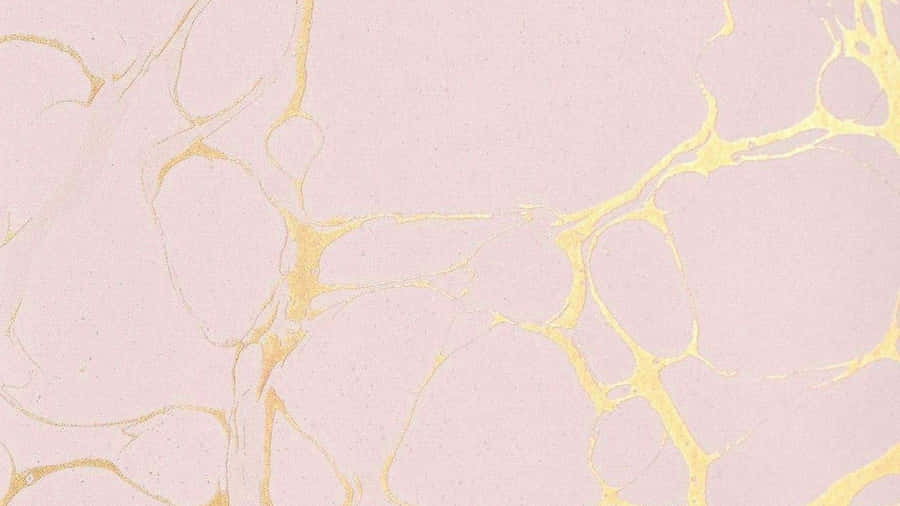 Rose Gold Desktop With Wavy Streaks Wallpaper