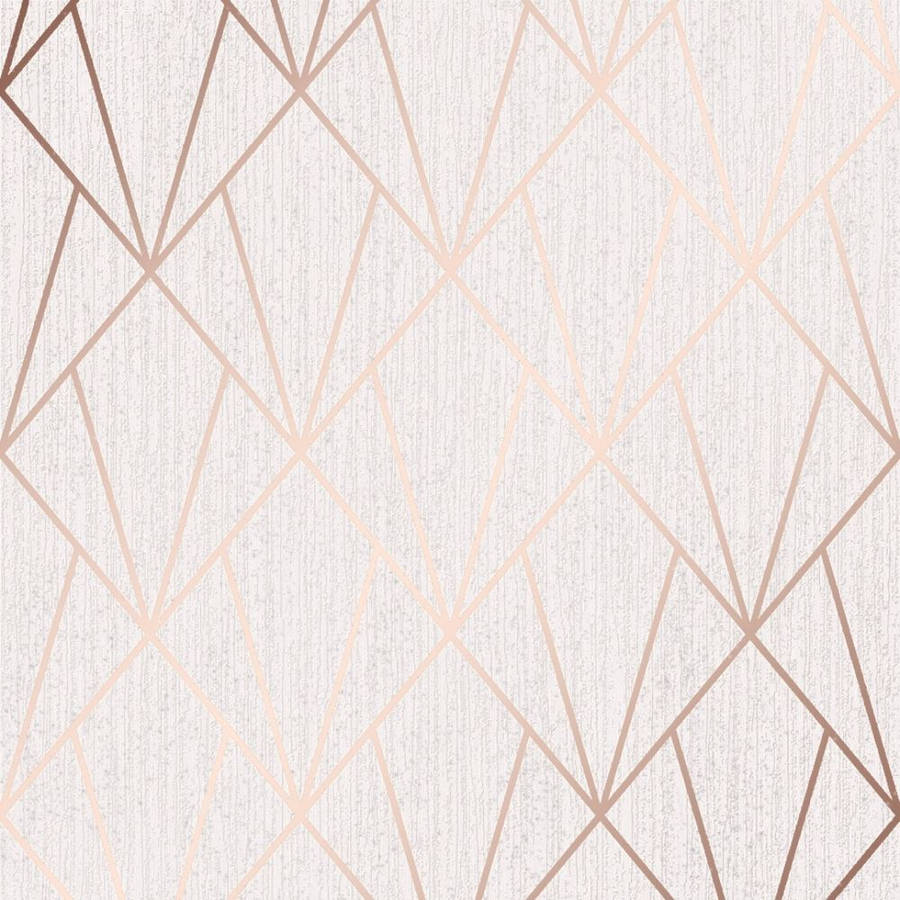 Rose Gold Geometric Frames Wallpaper