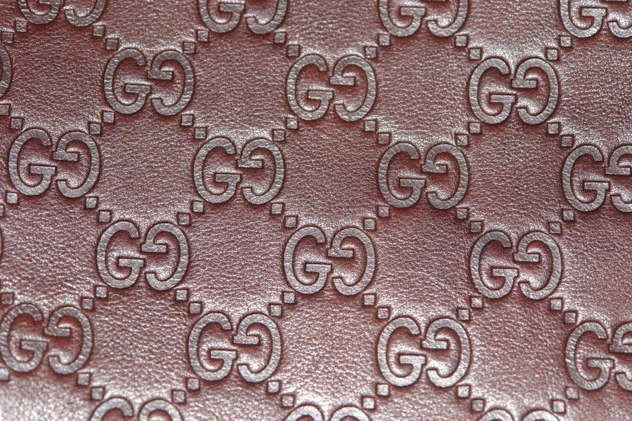 Rose Gold Gucci Monogram Logo Wallpaper