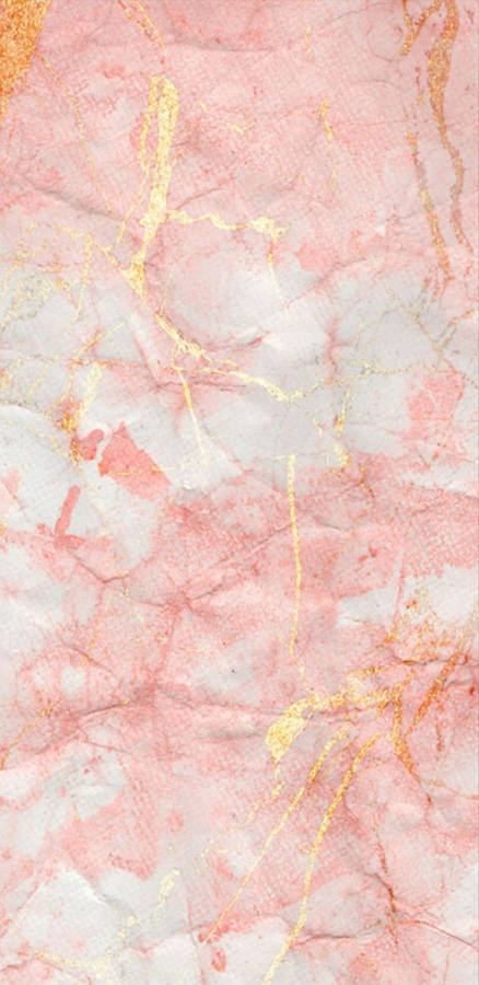 Rose Gold Ipad Marble On Crumbled Paper Wallpaper