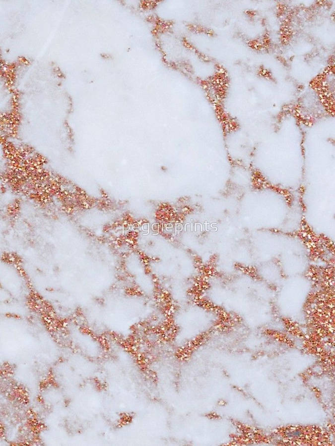 Rose Gold Marble Texture Wallpaper