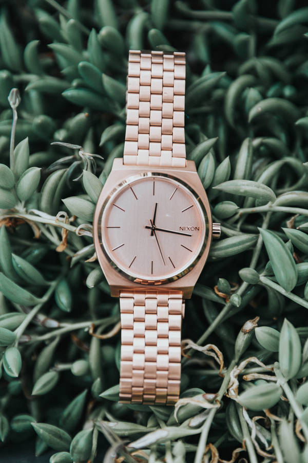 Rose Gold Nixon Watch Wallpaper