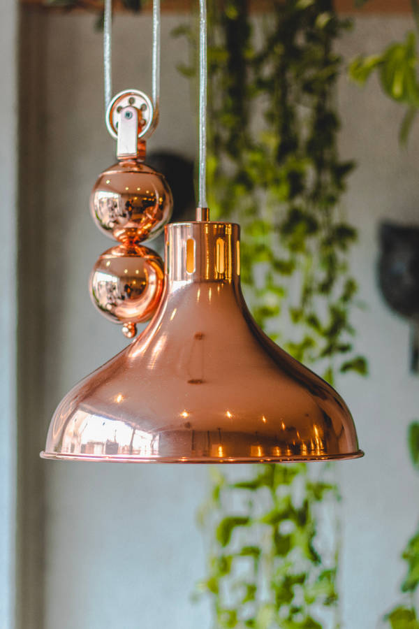 Rose Gold Pendant Light Wallpaper