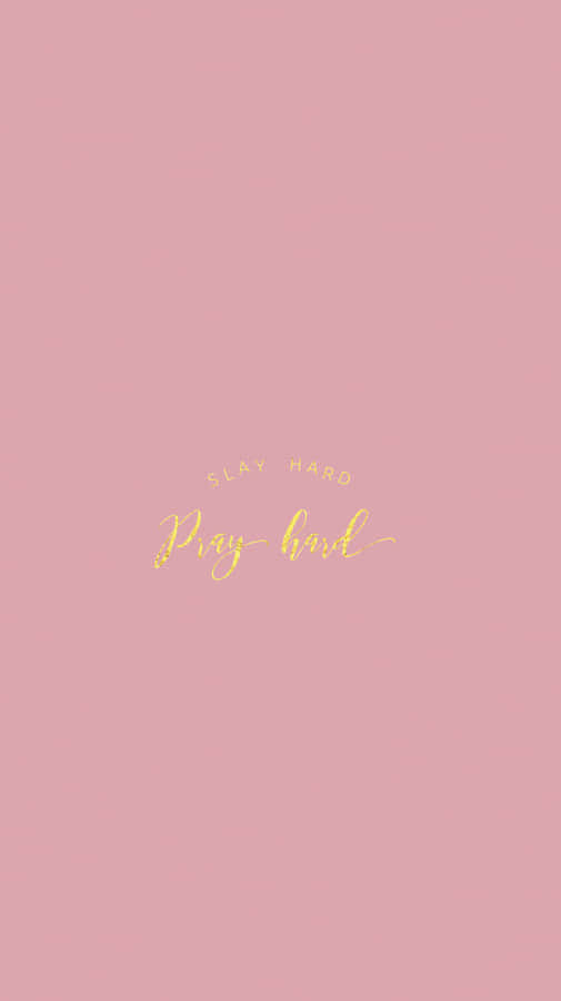 Rose Gold Quotes Pray Wallpaper