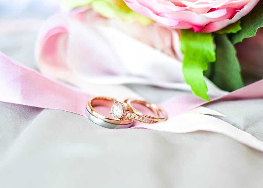 Rose Gold Wedding Rings Wallpaper