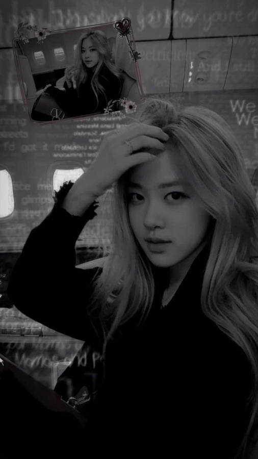 Roseanne Park Black And White Wallpaper