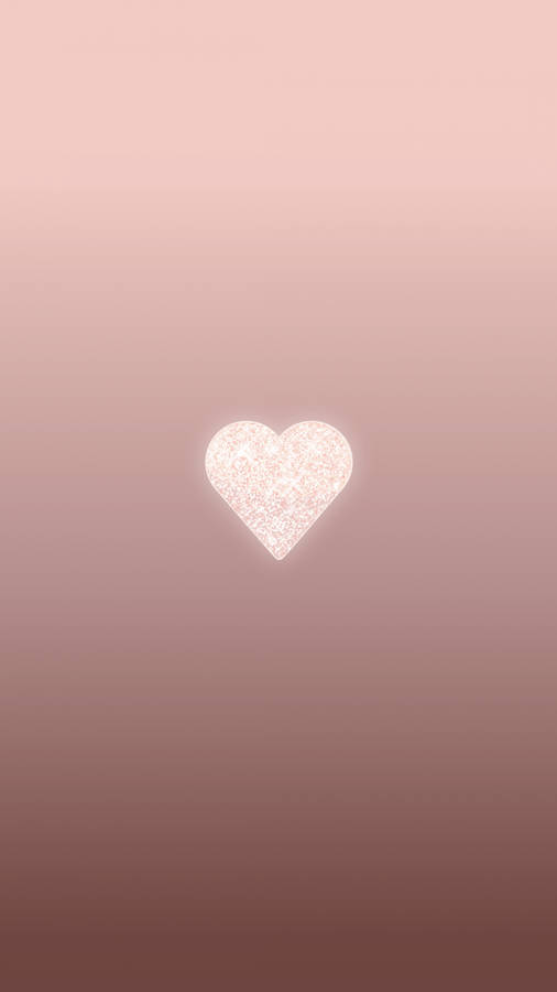 Rosegold Heart Cute Iphone Lock Screen Wallpaper