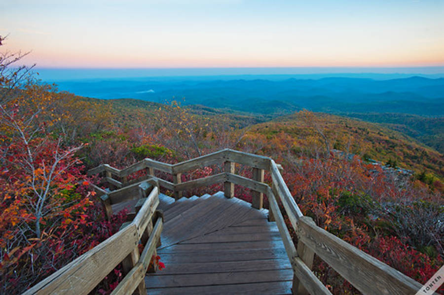 Rough Ridge Boardwalk North Carolina Wallpaper