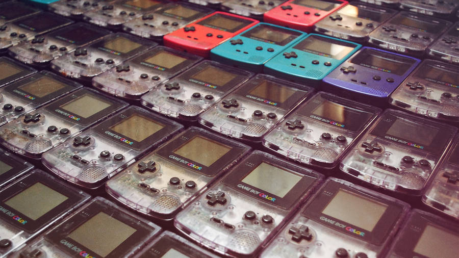 Rows Of Game Boy Color Models Wallpaper