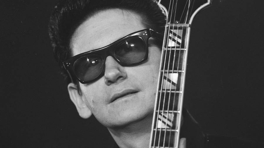 Roy Orbison Black And White Portrait Wallpaper