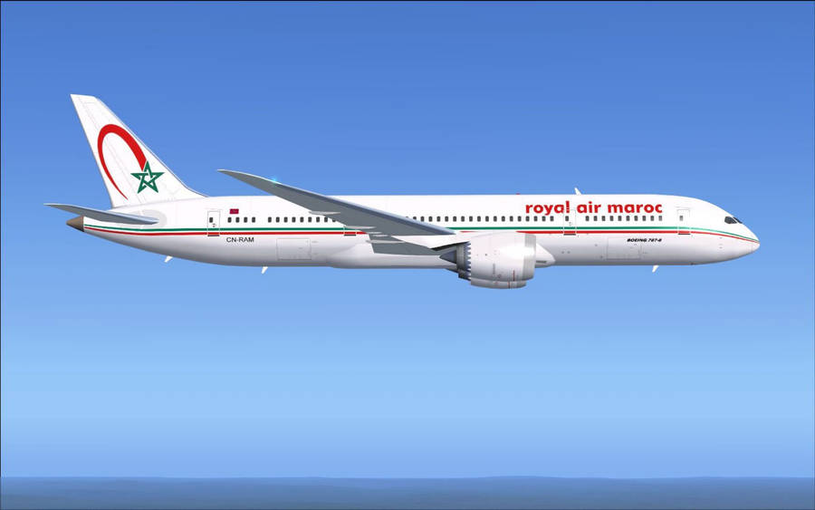 Royal Air Maroc Over The Horizon Wallpaper