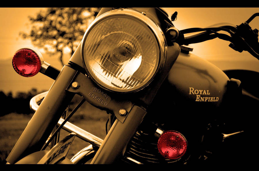 Royal Enfield Hd Sepia Wallpaper