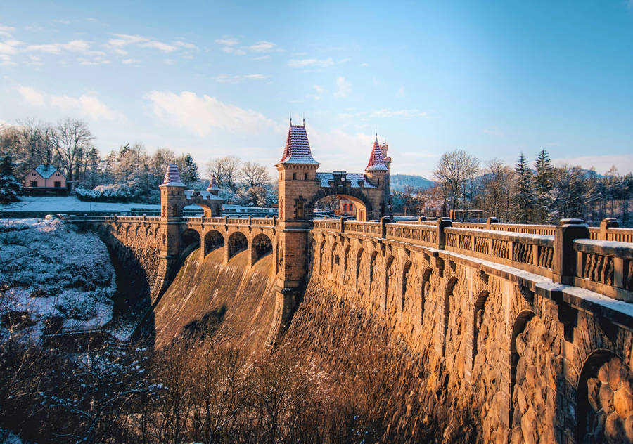 Royal Forest Dam Czech Republic Wallpaper