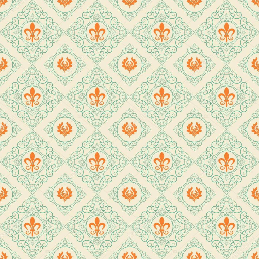 Royal Pattern Gold Fleur Wallpaper