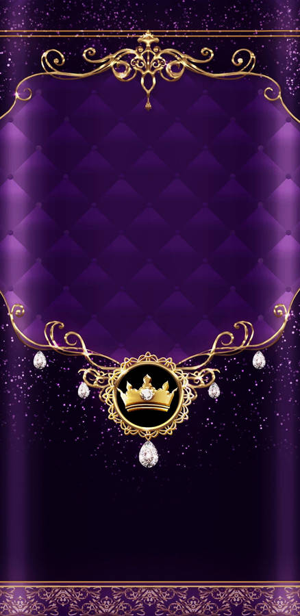 Royal Purple Queen Girly Wallpaper