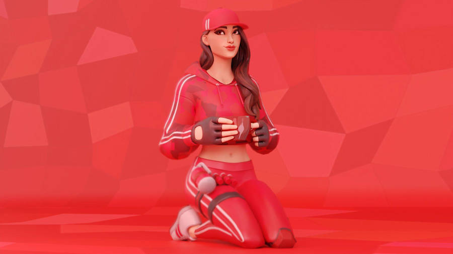 Ruby Fortnite Red Aesthetic Wallpaper