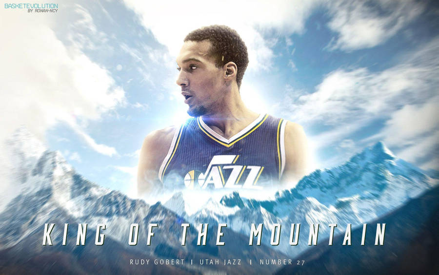 Rudy Gobert King Of The Mountain Wallpaper