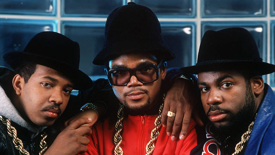 Run D.m.c Iconic Rappers Wallpaper