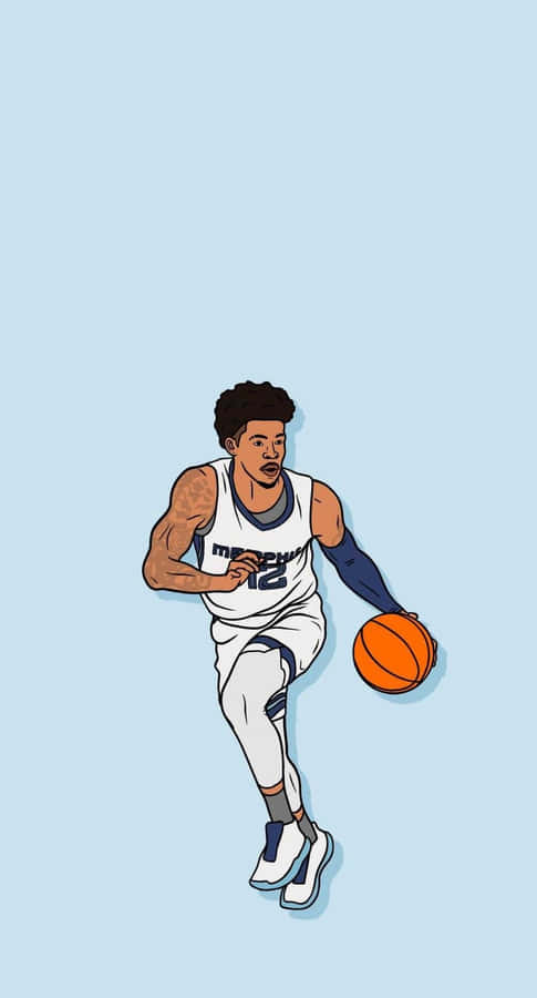 Running Cartoon Nba Players Wallpaper