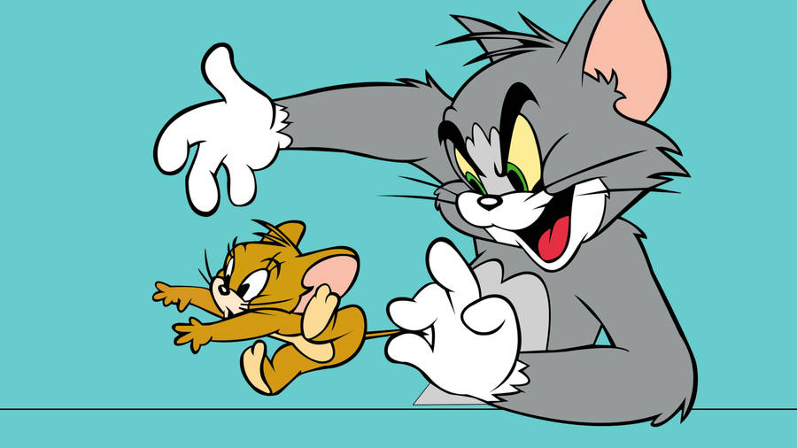Running & Chasing Tom And Jerry Wallpaper