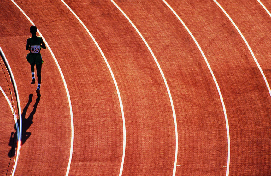 Running Track Sports Aerial Wallpaper