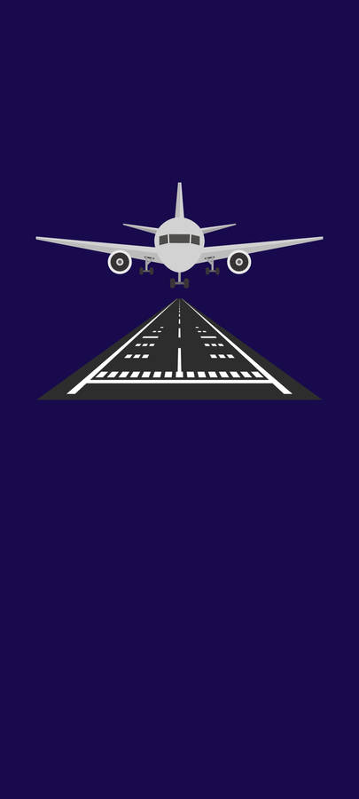 Runway Purple Art Wallpaper