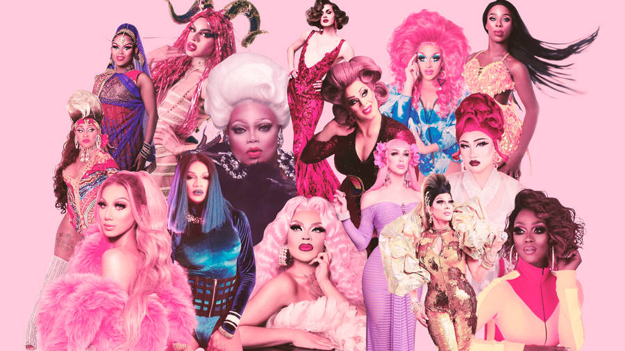 Rupaul's Drag Race Pink Drag Queens Wallpaper