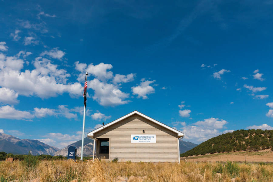 Rural Us Post Office Wallpaper