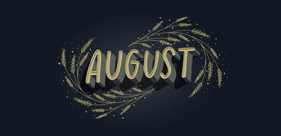 Rustic Blue August Wallpaper