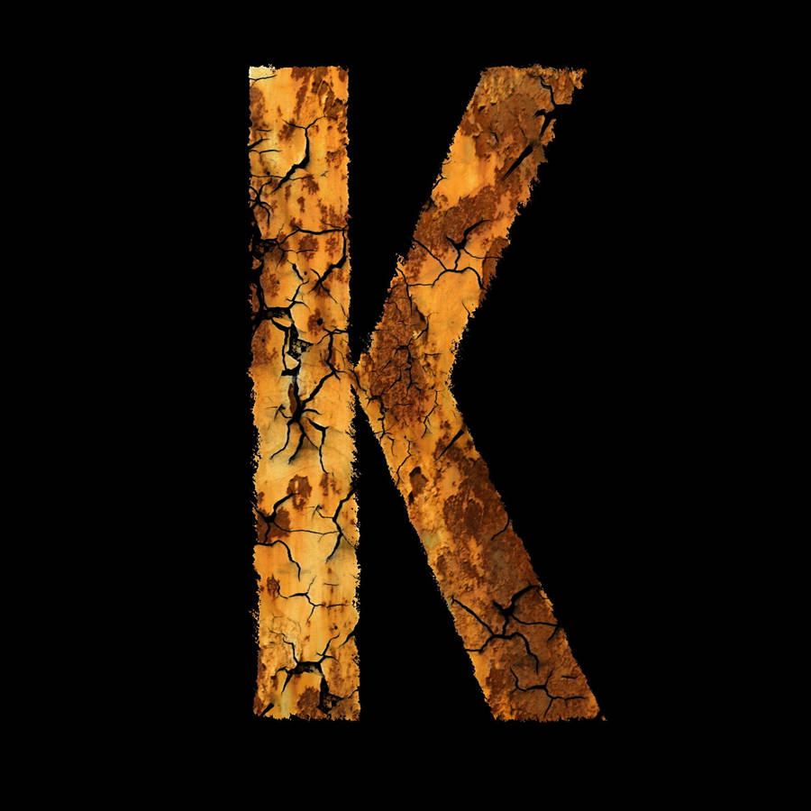 Rusty Letter K Wallpaper