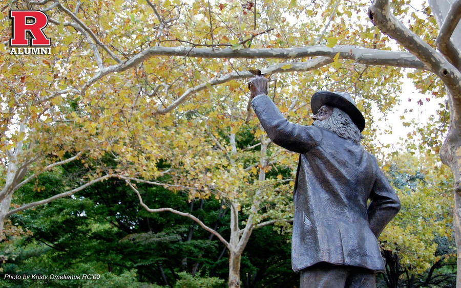 Rutgers Walt Whitman Statue Wallpaper