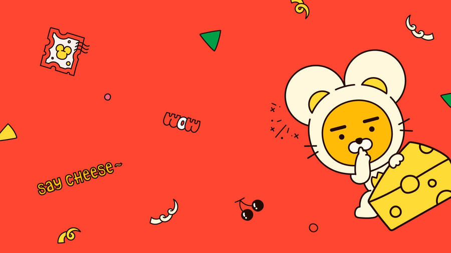 Ryan As Mouse Kakao Friends Wallpaper