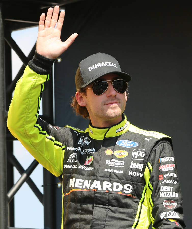 Ryan Blaney Waving Wallpaper