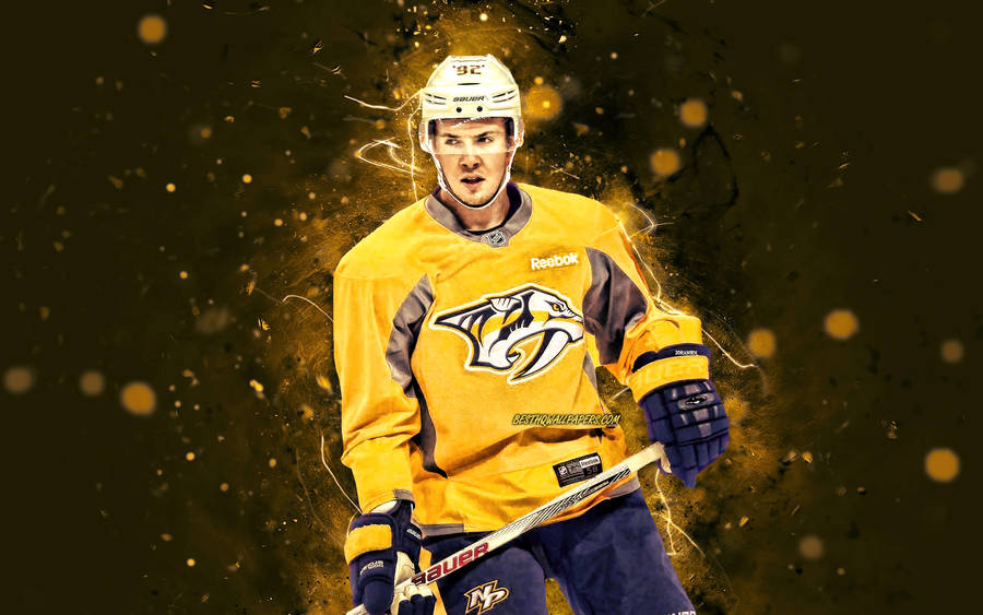 Ryan Johansen Nashville Predators Digital Art Wallpaper